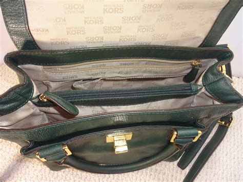 michael kors av 1206|MICHAEL KORS DARK GREEN ,MIRROR ,ZIP AROUND .